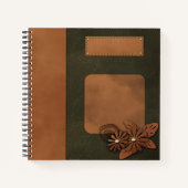 Lederdekoration Notizblock (Vorderseite)