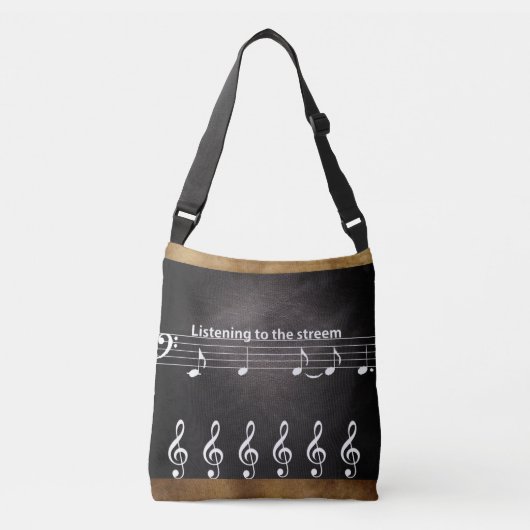 Lederdesign mit Musiknote Handtasche für sie (Vorderseite)