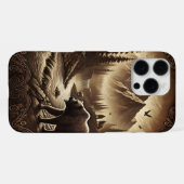 Lederdesignbär von River iPhone Hülle (Rückseite (Horizontal))