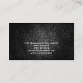 Ledereffekt Berufliche moderne Visitenkarte (Rückseite)