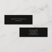 Ledereffekt einzigartig, exklusiv privat mini visitenkarte (Vorne/Hinten)