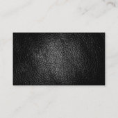 Ledereffekt Modern Chic Charming Business Card Visitenkarte (Rückseite)