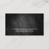 Ledereffekt Personal Trainer Business Card Visitenkarte (Rückseite)