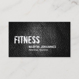 Ledereffekt Personal Trainer Business Card Visitenkarte