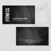 Ledereffekt Personal Trainer Business Card Visitenkarte (Vorne/Hinten)