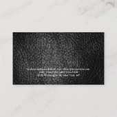 Ledereffekt Personal Trainer Business Card Visitenkarte (Rückseite)