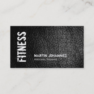 Ledereffekt Personal Trainer Business Card Visitenkarte