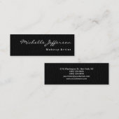 Ledereffekt Saubere, einfach, modern Mini Visitenkarte (Vorne/Hinten)