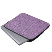 Ledereffektmuster Laptopschutzhülle (Vorne Knopf)