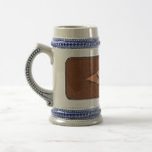 Lederetikett Tasse & Mit Monogramm Elemente (Links)