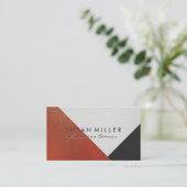 Lederfarbblöcke Visitenkarte (Stehend Vorderseite)