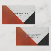 Lederfarbblöcke Visitenkarte (Vorne/Hinten)