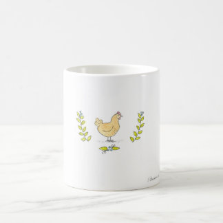 Lederfarbene Henne und Niederlassungs-Tasse Kaffeetasse