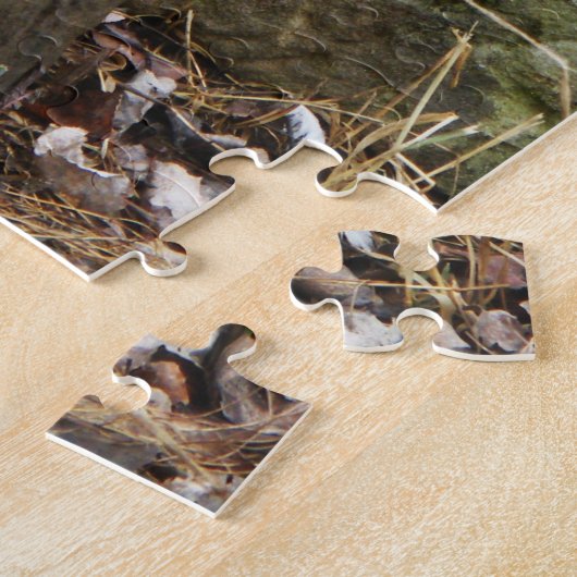 Lederfarbene silkie Hühner Puzzle (Seite)