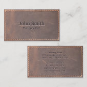 Lederfotograf-Visitenkarte Visitenkarte (Vorne/Hinten)