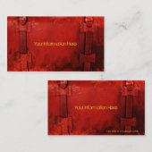 Ledergebundene Visitenkarte (Vorne/Hinten)