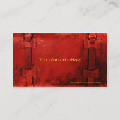 Ledergebundene Visitenkarte (Rückseite)