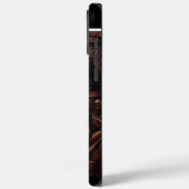 Ledergeschnitzte Traktorszene Case-Mate iPhone Hülle (Rückseite / Links)