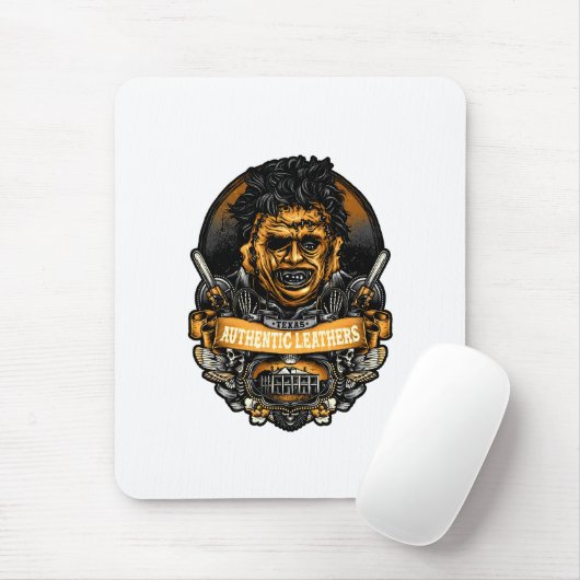 Ledergesicht, Horror, Halloween Mousepad (Mit Mouse)