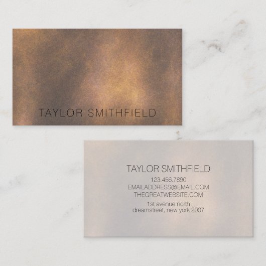 Ledergewebe Visitenkarte (Vorne/Hinten)