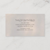 Ledergewebe Visitenkarte (Rückseite)