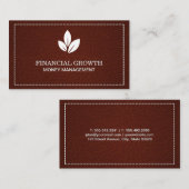 Ledergewebe Visitenkarte (Vorne/Hinten)