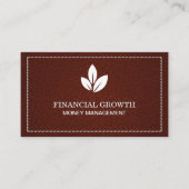 Ledergewebe Visitenkarte (Vorderseite)