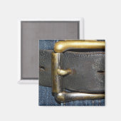 Ledergürtel und Schnalle abgenutzt Magnet (Vorderseite/Rückseite)
