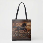 Lederhaube des Laufpferdes Tasche (Vorderseite)