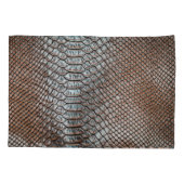 Lederhaut, texturierter Hintergrund Kissenbezug (Rückseite)