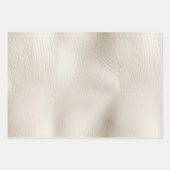 Lederhochzeit von Ledercreme-Imitaten Geschenkpapier Set (Vorderseite)