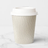 Lederhochzeit von Ledercreme-Imitaten Pappbecher (Rückseite)