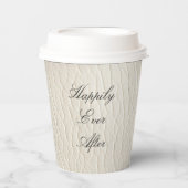 Lederhochzeit von Ledercreme-Imitaten Pappbecher (Vorderseite)