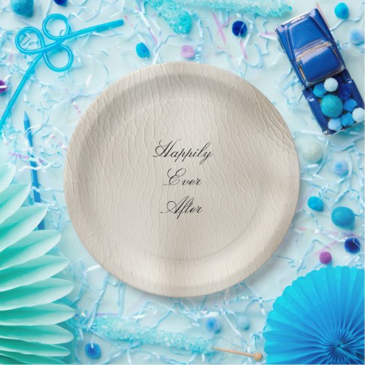 Lederhochzeit von Ledercreme-Imitaten Pappteller (Party)