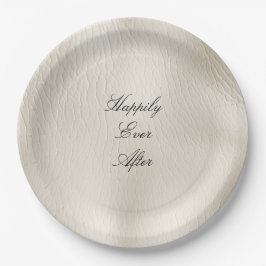 Lederhochzeit von Ledercreme-Imitaten Pappteller