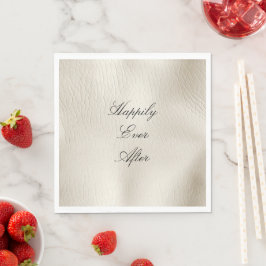 Lederhochzeit von Ledercreme-Imitaten Serviette