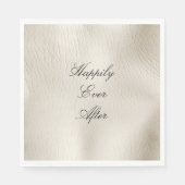 Lederhochzeit von Ledercreme-Imitaten Serviette (Vorderseite)