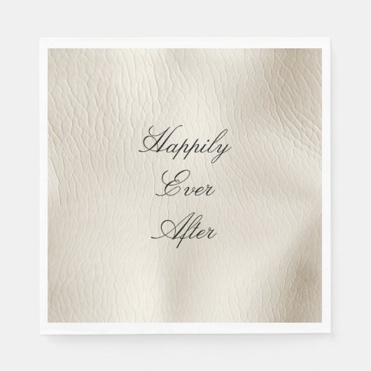Lederhochzeit von Ledercreme-Imitaten Serviette (Vorderseite)