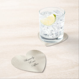 Lederhochzeit von Ledercreme-Imitaten Untersetzer