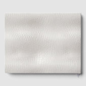 Lederhochzeit von White Imitats Gästebuch (Rückseite)