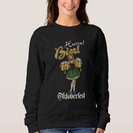 Lederhosen Dirndl Beer Beer Mug Volksfest Bavaria  Sweatshirt (Vorderseite)