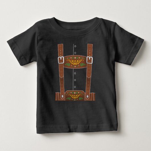 Lederhosen Oktoberfest Deutschland Kultur Hallowee Baby T-shirt (Vorderseite)