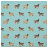 Lederhunde hellblau stoff (Muster)