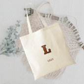 Lederinitialen-Monogramm L im Western-Stil Tragetasche