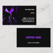 Lederjacken, Lila Visitenkarte, horizontal Visitenkarte (Vorne/Hinten)