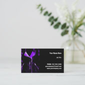 Lederjacken, Lila Visitenkarte, horizontal Visitenkarte (Stehend Vorderseite)