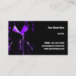 Lederjacken, Lila Visitenkarte, horizontal Visitenkarte