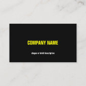 LederJacket Gelbe Visitenkarte horizontal (Rückseite)