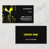 LederJacket Gelbe Visitenkarte horizontal (Vorne/Hinten)