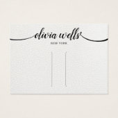 Lederkalligraphie Haarschnitt Barrett Display (Vorderseite)